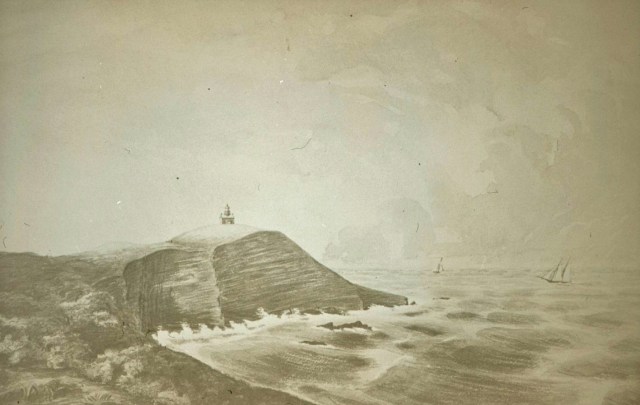 Point Conception Lighthouse 1859 Drawing by Major Hartman Bache, inspectof of the 12th Lighthouse District.