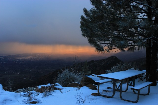 La Cumbre Peak snow