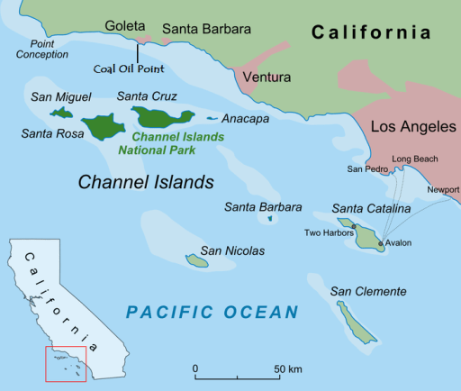 Santa Barbara Channel Map