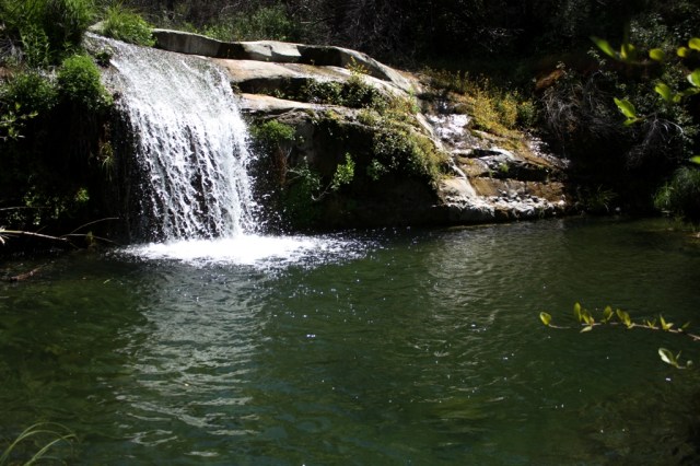 Sisquoc River tributary waterfall