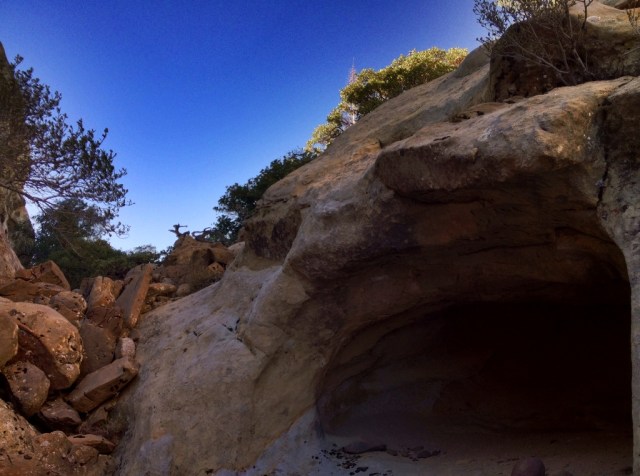 Whiteacre Peak Sespe Wilderness cave