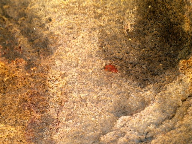 Chumash rock art pictograph paint