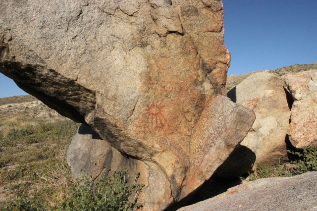 Indian rock art Kern County