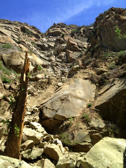 Mono Creek rock slide