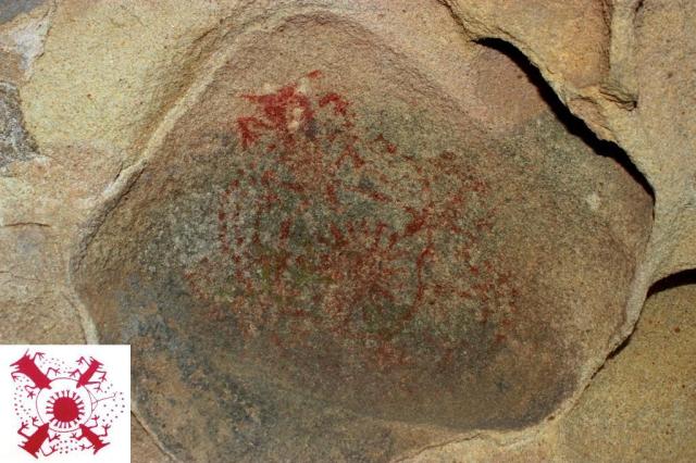 Chumash rock art pictograph painted caves