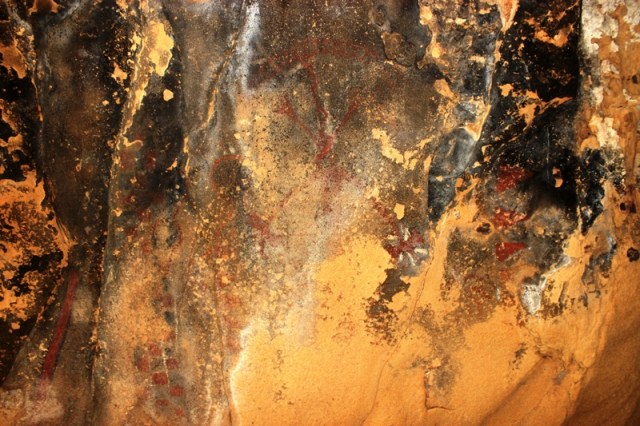 Chumash Indian Rock Art Pictograph Santa Barbara