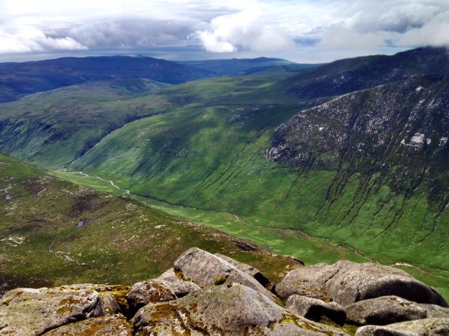 Goatfell Peak hiking Scotland Macrie Moor